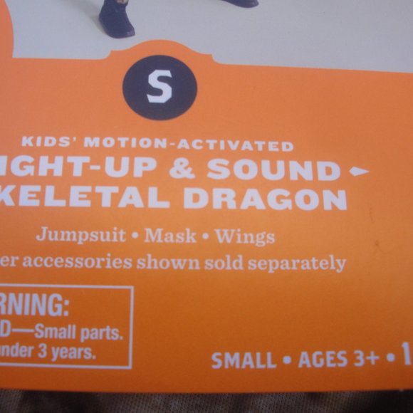 Hyde & Eek! Skeletal Dragon Costume that lights up and has sound Unisex … - Picture 3 of 10